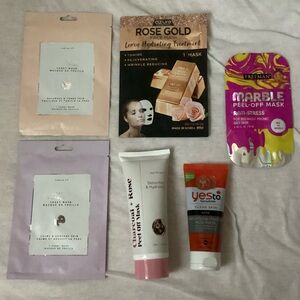 Bundle of 6 Brand New Face Mask Products (Sheet, Peel-Off, Mud Masks)